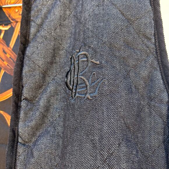 Vintage Ralph Lauren Reversible Denim Jean Equestrian Bridle Vest Large Horse - Picture 6 of 14